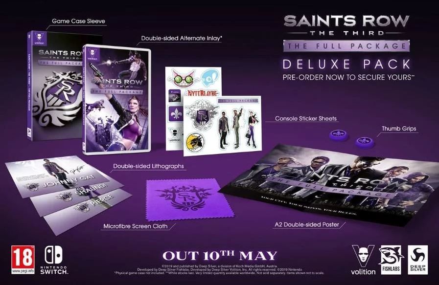 Saints Row The Third Deluxe Pack Nintendo Switch